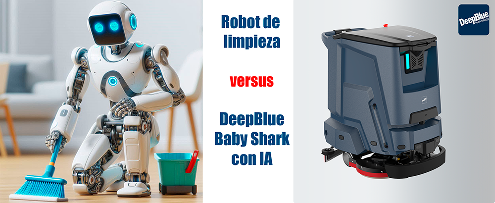 Robot humanoide vs Baby Shark con IA